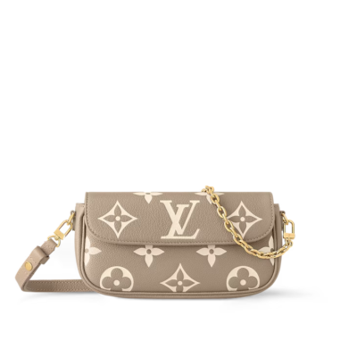 Louis Vuitton Wallet On Chain Ivy - Tourterelle Gray / Cream