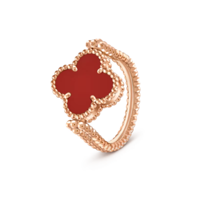 Van Cleef & Arpels Vintage Alhambra Reversible Ring