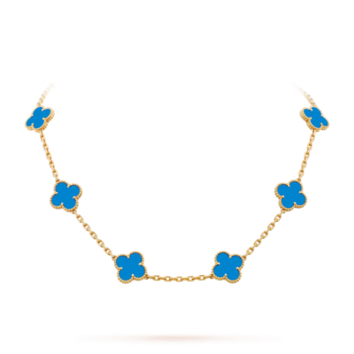 Vintage Alhambra necklace, 10 motifs - Image 3