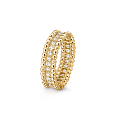 Van Cleef & Arpels Perlee Diamonds Ring, 1 Row