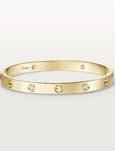 LOVE bracelet, classic model, 4 diamonds