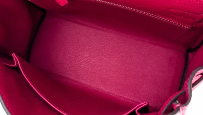 Hermès Kelly 25 Framboise Pink Togo Bag - Image 4